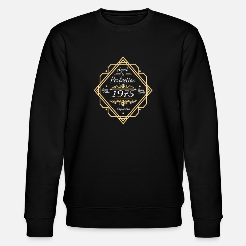 Parfait Millésime d’anniversaire 1975 - Sweat bio CHANGER Stanley/Stella Unisexe - noir