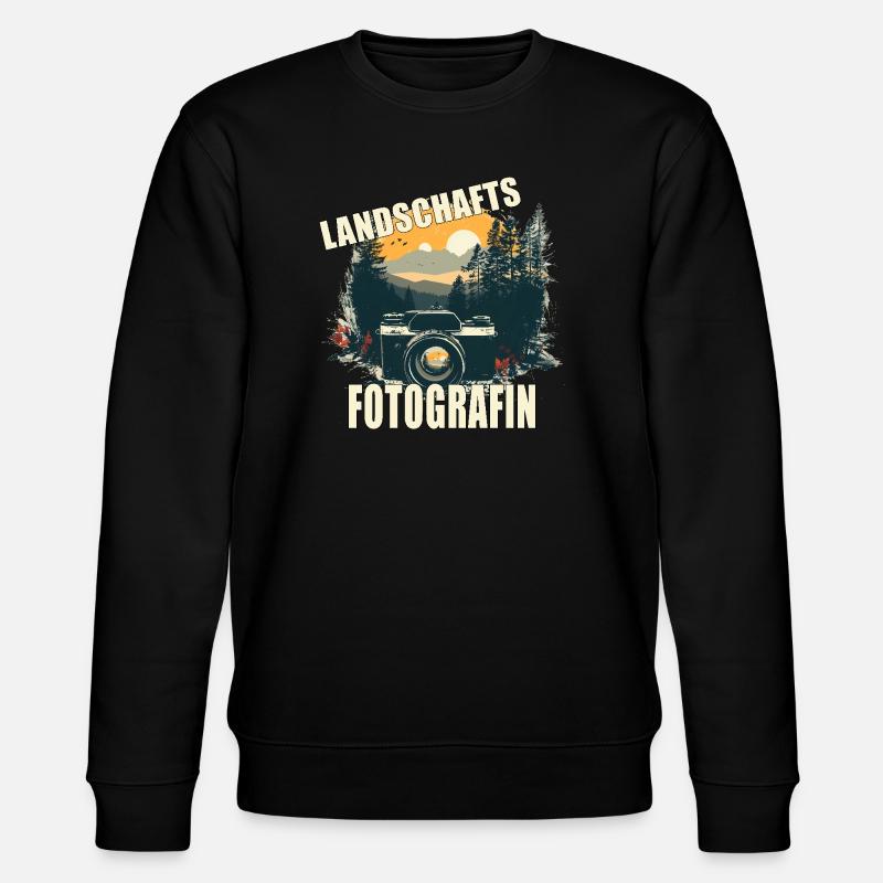 Landschafts Fotografin - Stanley/Stella Unisex Bio-Sweatshirt CHANGER  - Schwarz