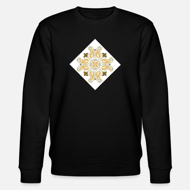 orientalisches Muster Marokko Brauntöne - Stanley/Stella Unisex Bio-Sweatshirt CHANGER  - Schwarz