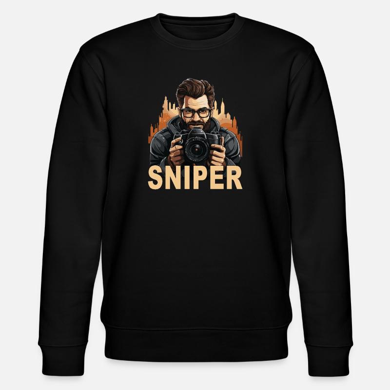 Sniper - Stanley/Stella Unisex Bio-Sweatshirt CHANGER  - Schwarz
