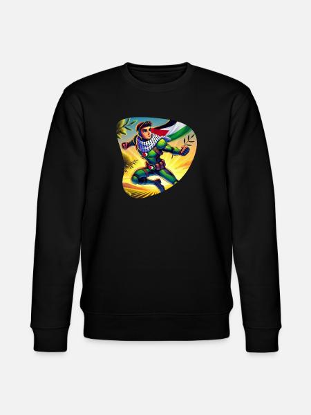 Falastin Hero - Stanley/Stella CHANGER Unisex Organic Sweatshirt - black