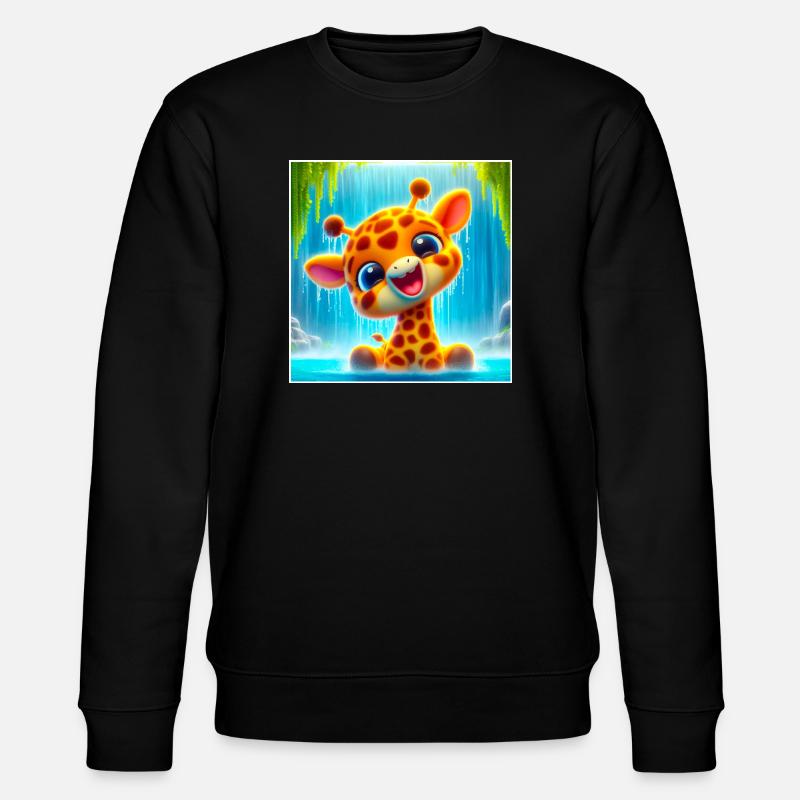 Giraffe - Stanley/Stella CHANGER Unisex Organic Sweatshirt - black