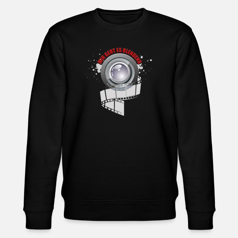 Mir geht es blendend - Stanley/Stella Unisex Bio-Sweatshirt CHANGER  - Schwarz