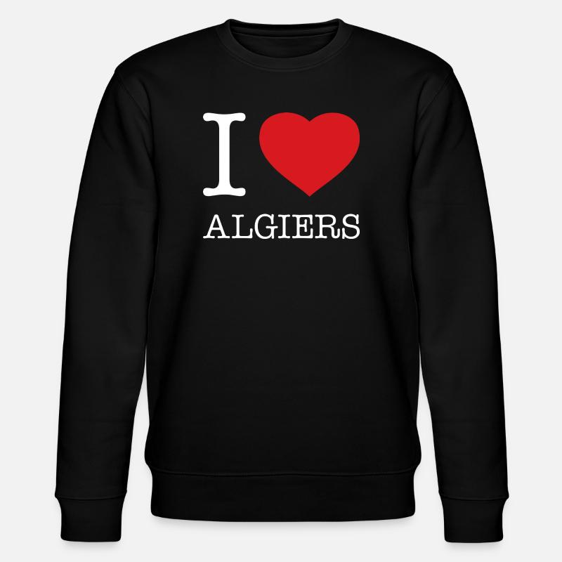 I LOVE ALGIERS - Stanley/Stella CHANGER Unisex Organic Sweatshirt - black