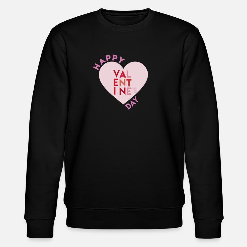 Happy Valentines Day 2 - Stanley/Stella Unisex Bio-Sweatshirt CHANGER  - Schwarz