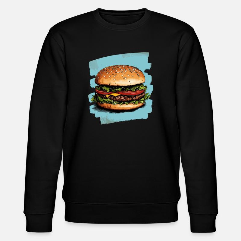 Burger Rétro - Sweat bio CHANGER Stanley/Stella Unisexe - noir