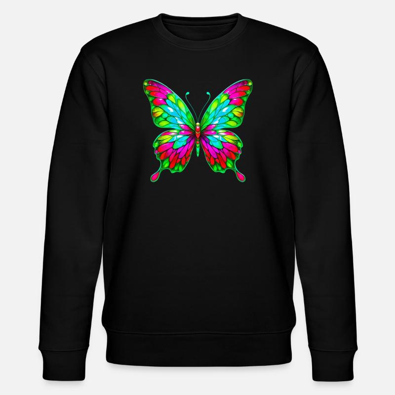 Butterfly - Stanley/Stella CHANGER Unisex Organic Sweatshirt - black