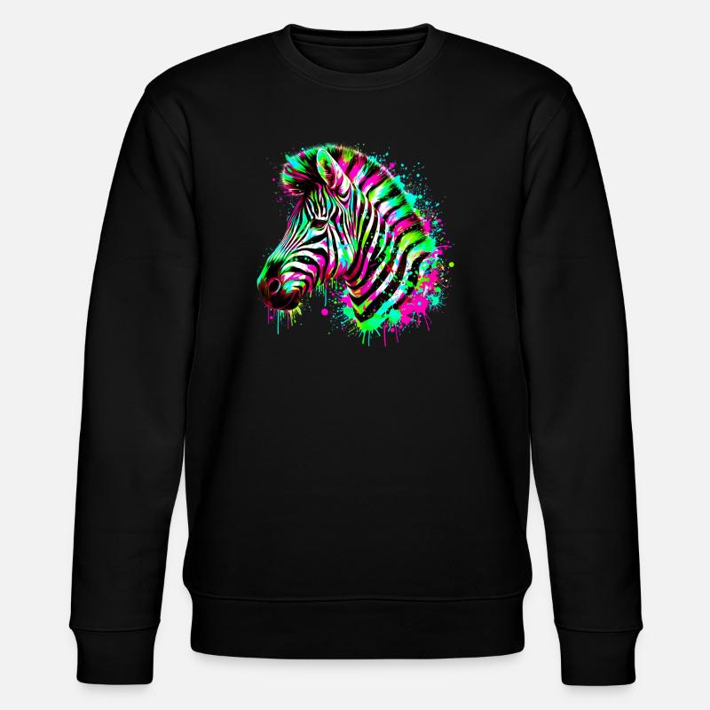Zebra - Stanley/Stella CHANGER Unisex Organic Sweatshirt - black