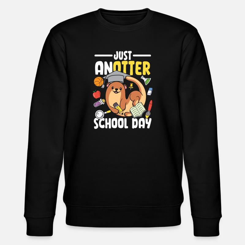 Just anotter school day - Stanley/Stella Unisex Bio-Sweatshirt CHANGER - Schwarz