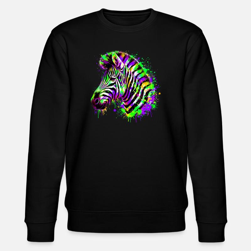 Zebra - Stanley/Stella CHANGER Unisex Organic Sweatshirt - black