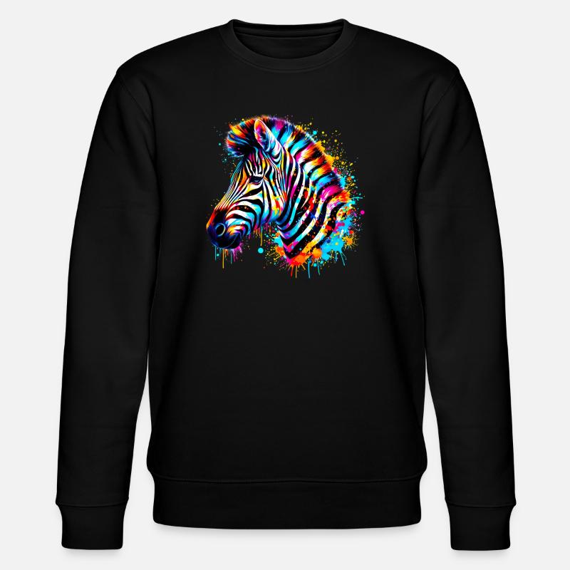 Zebra - Stanley/Stella CHANGER Unisex Organic Sweatshirt - black