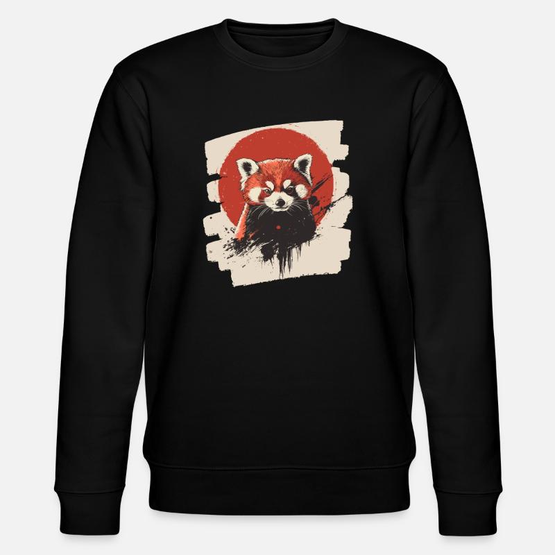 Panda roux rétro - Sweat bio CHANGER Stanley/Stella Unisexe - noir