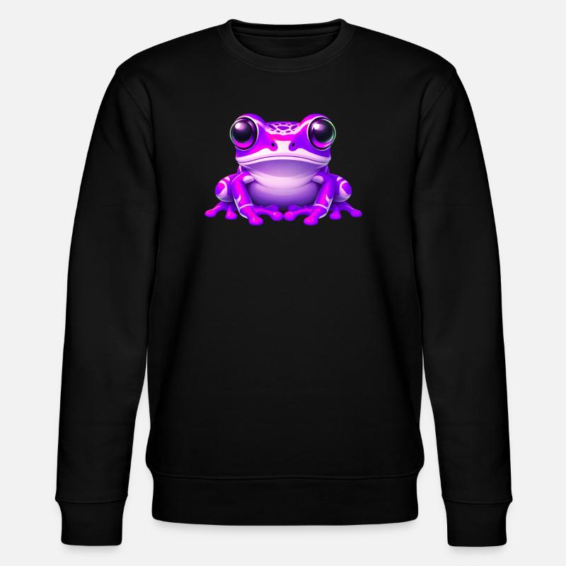 Frosch - Stanley/Stella Unisex Bio-Sweatshirt CHANGER  - Schwarz