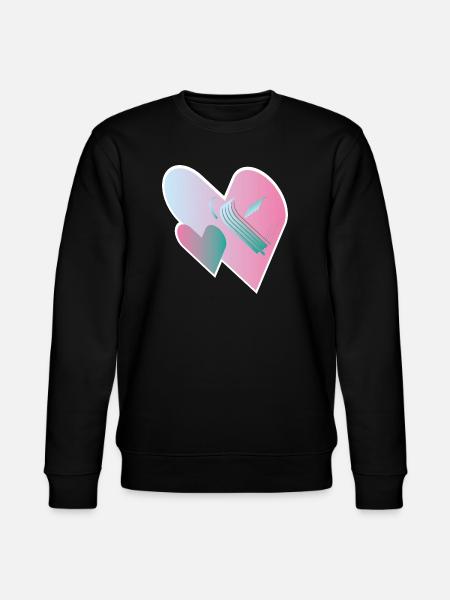 Love Assemble 00 - Stanley/Stella CHANGER Unisex Organic Sweatshirt - black