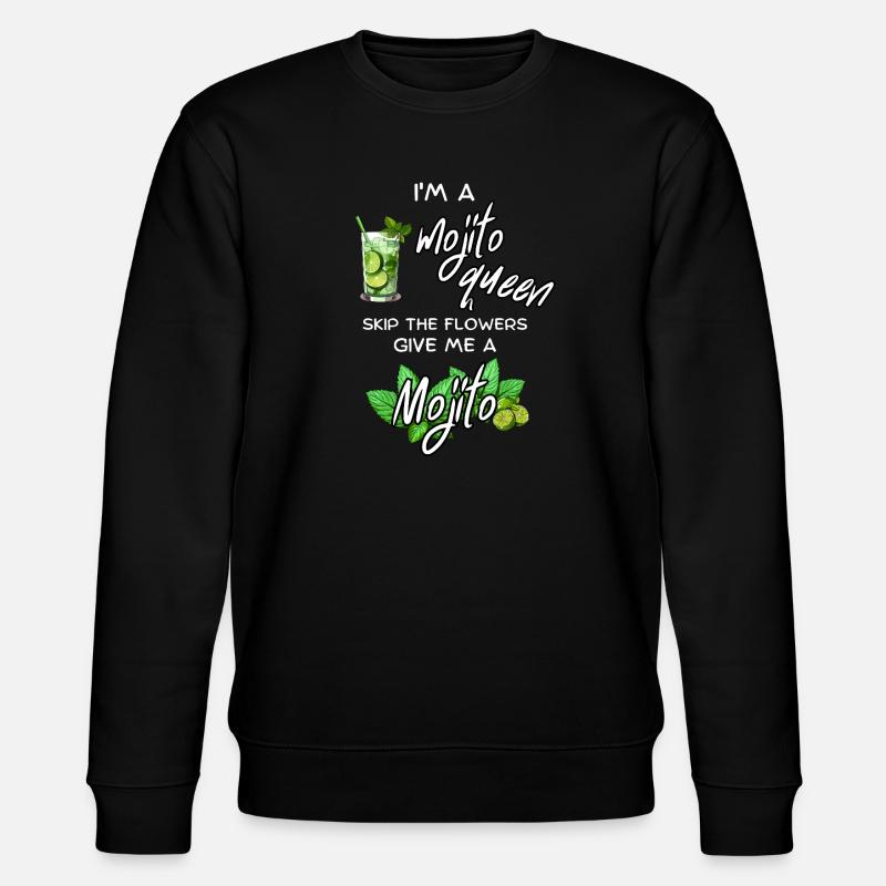 Mojito-Königin - Stanley/Stella Unisex Bio-Sweatshirt CHANGER  - Schwarz
