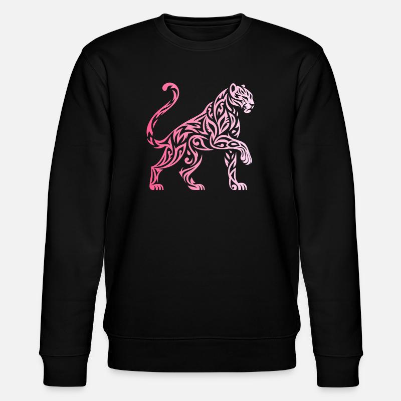 Gradient Tribal Panther - Stanley/Stella Unisex Bio-Sweatshirt CHANGER  - Schwarz