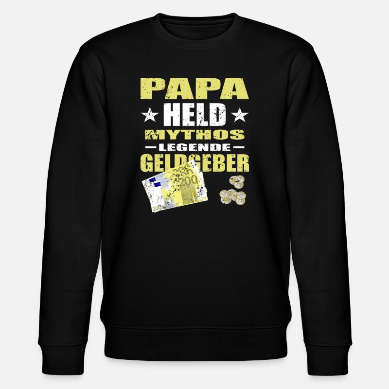Sponsor Dad - Stanley/Stella CHANGER Unisex Organic Sweatshirt - black