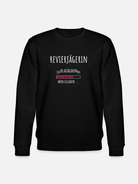 Revierjägerin Ausbildung Beruf Geschenk - Stanley/Stella Unisex Bio-Sweatshirt CHANGER  - Schwarz