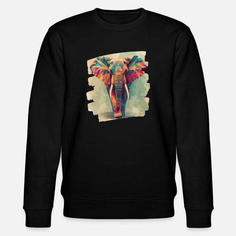 Éléphant - Sweat bio CHANGER Stanley/Stella Unisexe - noir