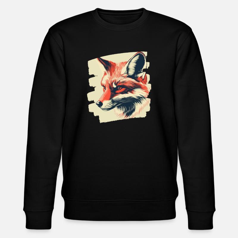 Fuchs - Stanley/Stella Unisex Bio-Sweatshirt CHANGER  - Schwarz