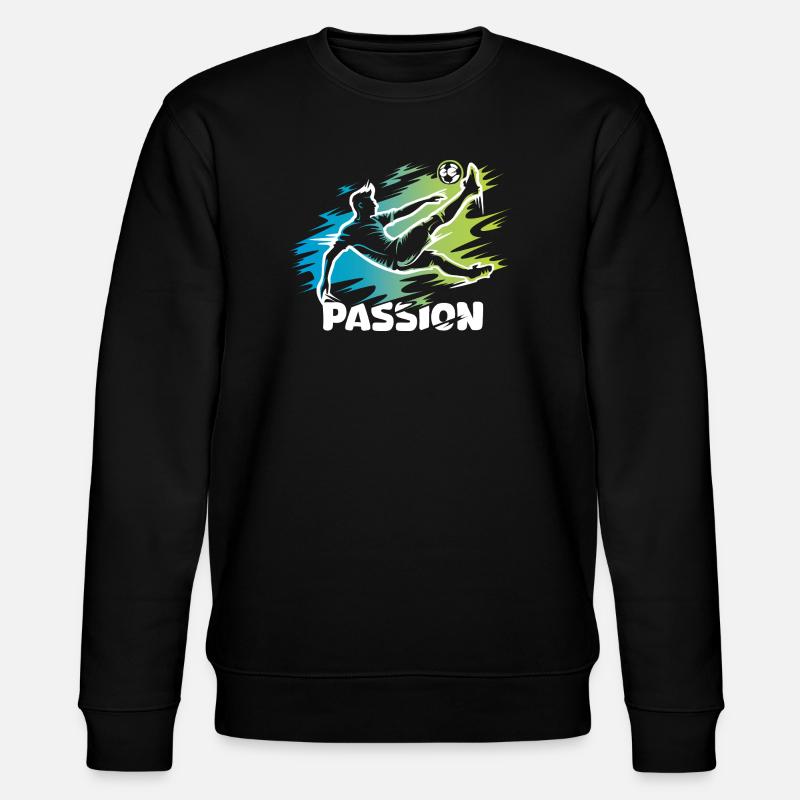Passion – Fußball-Design für echte Kicker - Stanley/Stella Unisex Bio-Sweatshirt CHANGER  - Schwarz