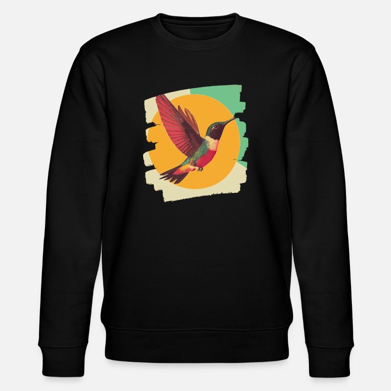 Kolibri - Stanley/Stella Unisex Bio-Sweatshirt CHANGER  - Schwarz