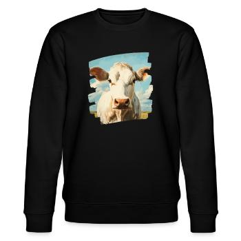 Éleveur de vaches - Sweat bio CHANGER Stanley/Stella Unisexe - noir - Devant - Nik (191cm) & Marisol (170cm)