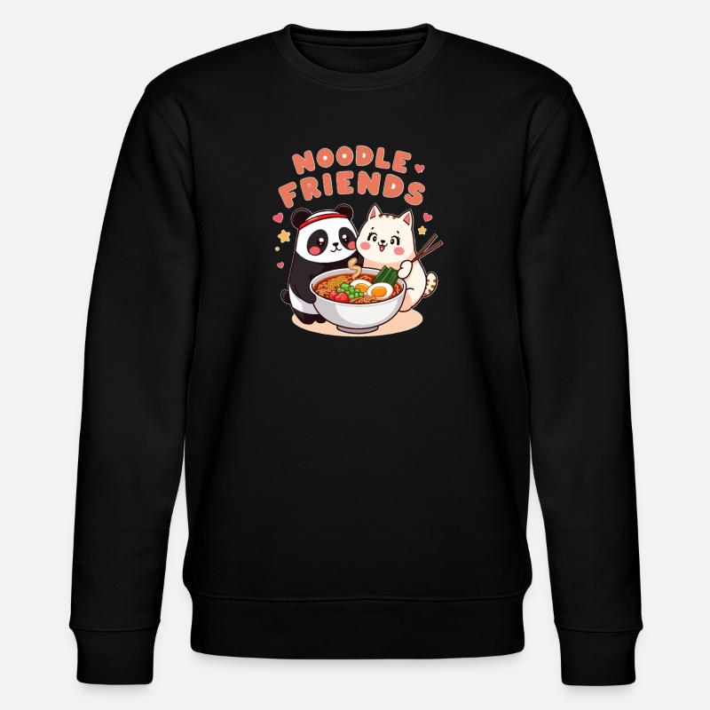 Noodle Friends Panda Chat Illustration - Sweat bio CHANGER Stanley/Stella Unisexe - noir