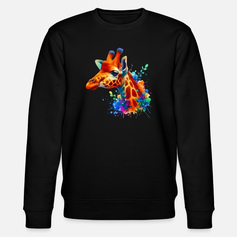 Giraffe - Stanley/Stella CHANGER Unisex Organic Sweatshirt - black