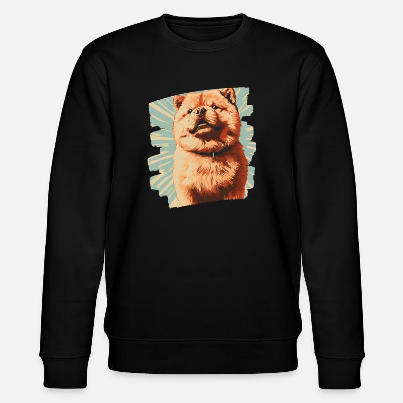 Chow Chow - Stanley/Stella Unisex Bio-Sweatshirt CHANGER  - Schwarz