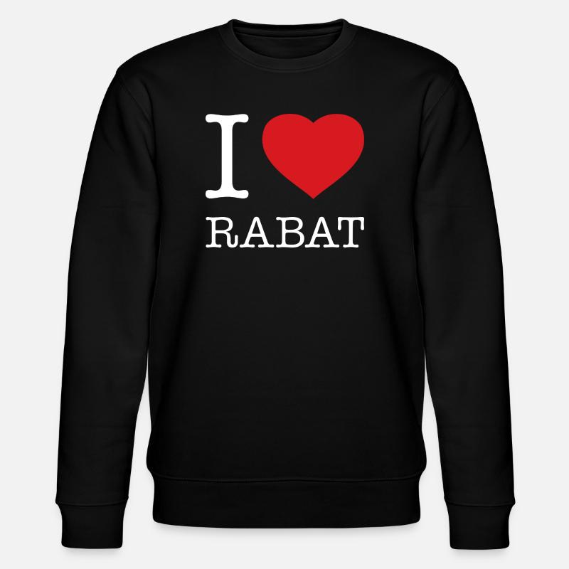 I LOVE RABAT - Stanley/Stella Unisex Bio-Sweatshirt CHANGER - Schwarz