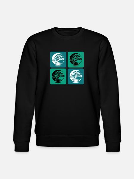 Bonsai Yin Yang - Stanley/Stella CHANGER Unisex Organic Sweatshirt - black