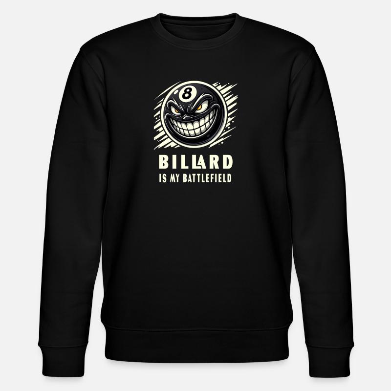 Billiards is my - Stanley/Stella CHANGER Unisex Organic Sweatshirt - black
