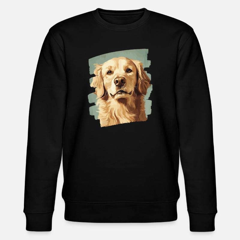 Golden Retriever - Stanley/Stella Unisex Bio-Sweatshirt CHANGER  - Schwarz