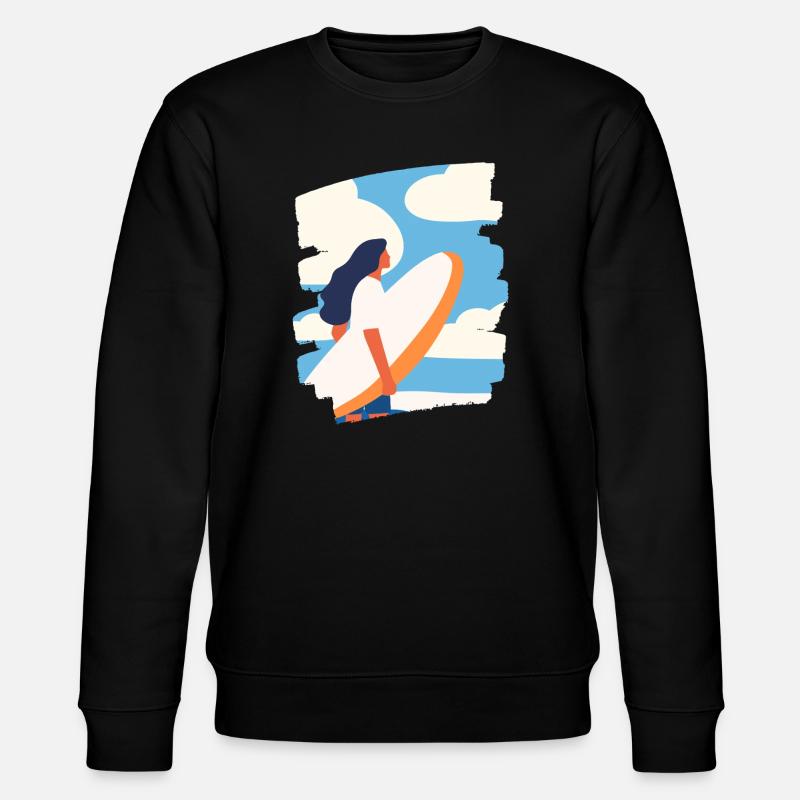 Surfeur - Sweat bio CHANGER Stanley/Stella Unisexe - noir