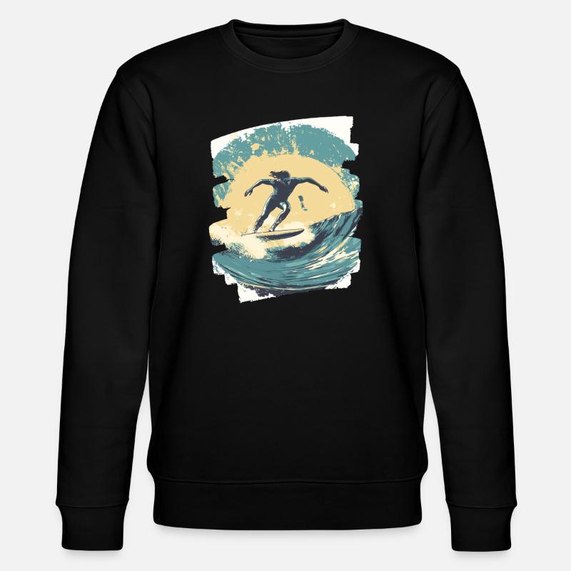 Surfeur - Sweat bio CHANGER Stanley/Stella Unisexe - noir