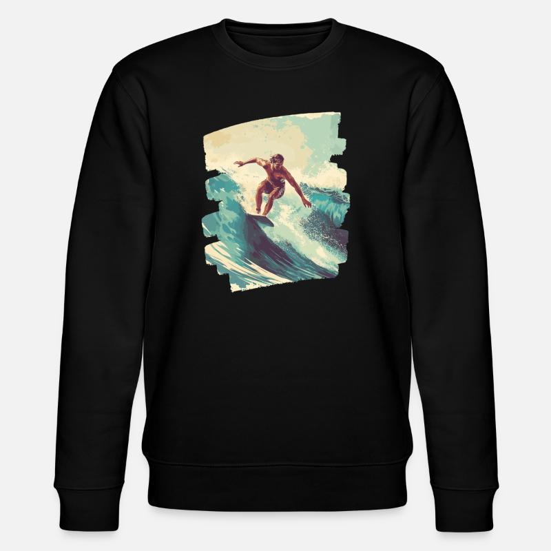Surfer - Stanley/Stella Unisex Bio-Sweatshirt CHANGER  - Schwarz