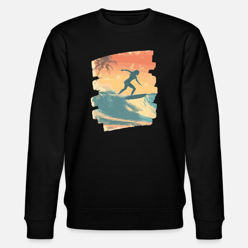 Surfeur - Sweat bio CHANGER Stanley/Stella Unisexe - noir