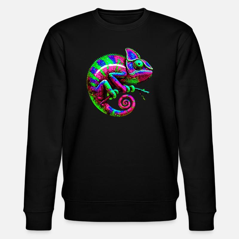 Chamäleon - Stanley/Stella Unisex Bio-Sweatshirt CHANGER  - Schwarz