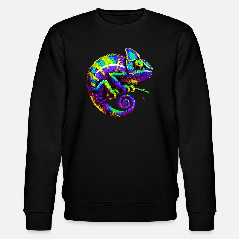 Chamäleon - Stanley/Stella Unisex Bio-Sweatshirt CHANGER  - Schwarz