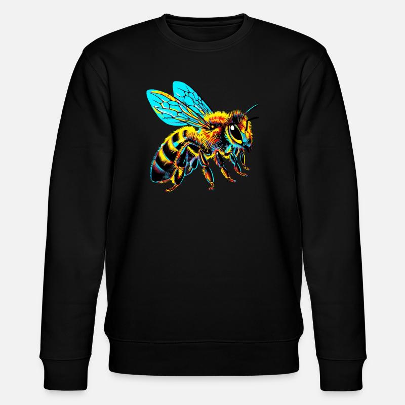 Biene - Stanley/Stella Unisex Bio-Sweatshirt CHANGER  - Schwarz