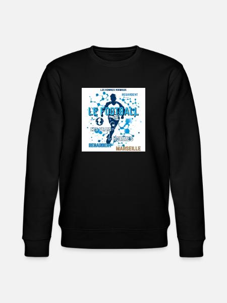 Football Bleu Marseille - Sweat bio CHANGER Stanley/Stella Unisexe - noir