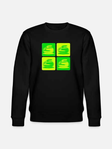Curling Classic Design - Stanley/Stella CHANGER Unisex Organic Sweatshirt - black