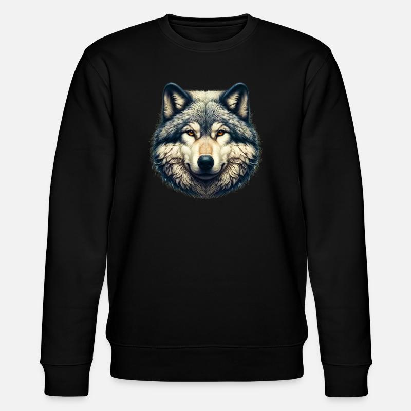 Wolf - Stanley/Stella CHANGER Unisex Organic Sweatshirt - black
