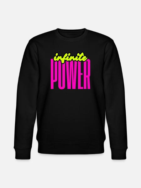 Unendliche Power - Stanley/Stella Unisex Bio-Sweatshirt CHANGER - Schwarz