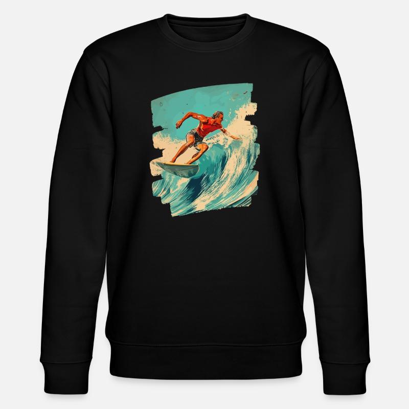 Surfeur - Sweat bio CHANGER Stanley/Stella Unisexe - noir