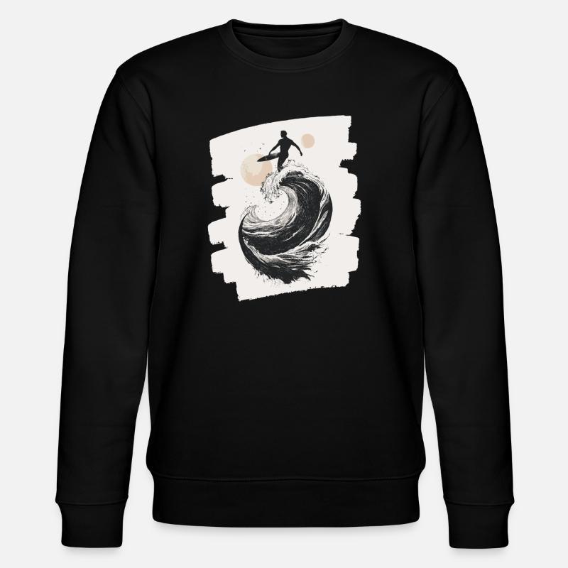 Surfeur - Sweat bio CHANGER Stanley/Stella Unisexe - noir