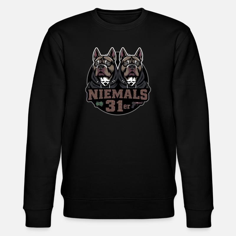 Niemals 31er - Stanley/Stella Unisex Bio-Sweatshirt CHANGER  - Schwarz