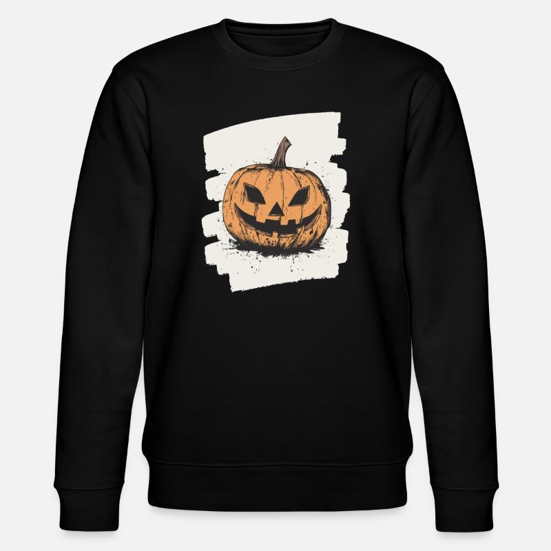 Citrouille d’Halloween - Sweat bio CHANGER Stanley/Stella Unisexe - noir