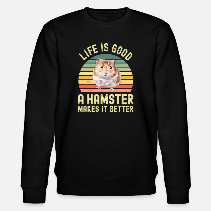 Hamster - Sweat bio CHANGER Stanley/Stella Unisexe - noir